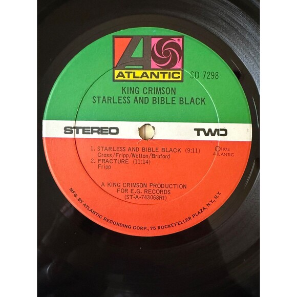 King Crimson Starless And Bible Black 1974 LP 1st Edition VG Cleaned - Picture 10 of 11